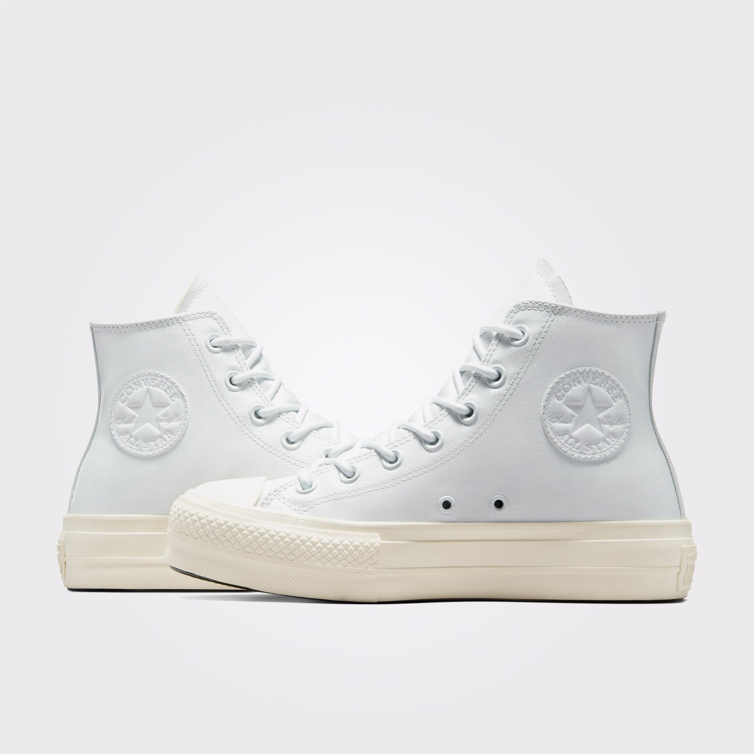 Converse Converse Gri Chuck Taylor All Star Lift Platform Luxe Workwear Kadın Açık Mavi Sneaker | FashFed Gri - 8. görsel