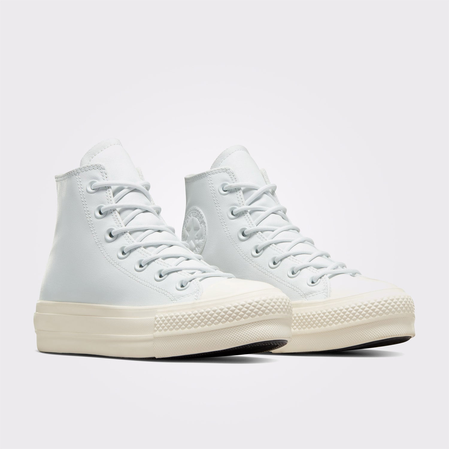 Converse Converse Gri Chuck Taylor All Star Lift Platform Luxe Workwear Kadın Açık Mavi Sneaker | FashFed Gri - 4. görsel