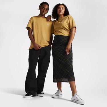  Converse Go-To Embroidered Star Chevron Standard Fit Unisex Sarı T-Shirt