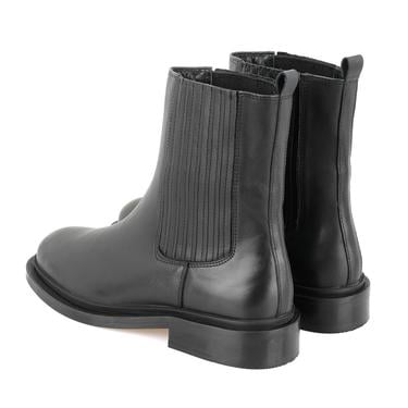  Luana Siyah Kadın Deri Bot