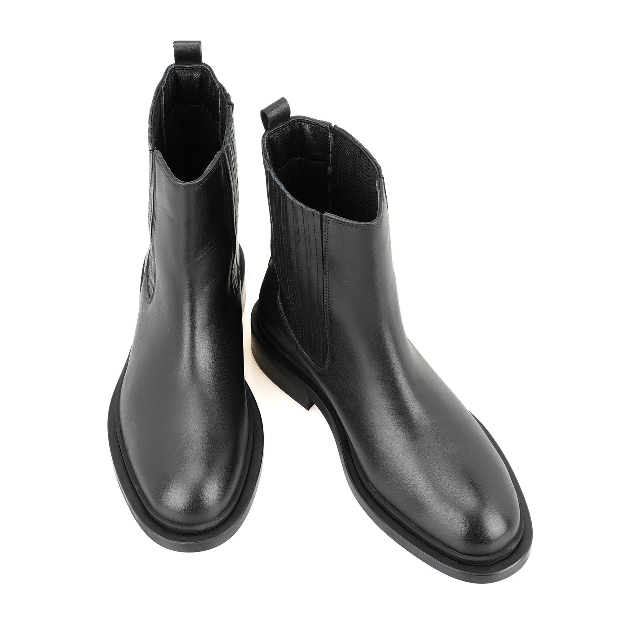 Luana Siyah Kadın Deri Bot