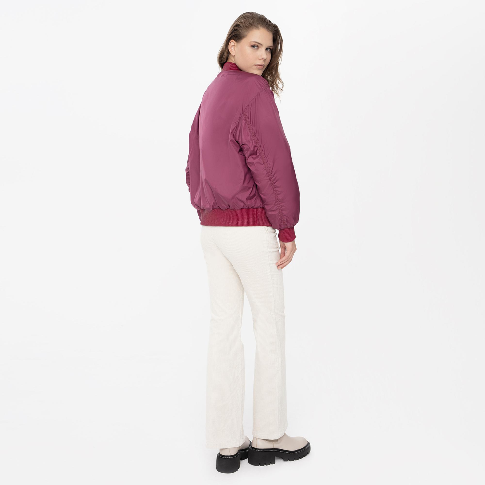 Anna Mor Kadın Çift Taraflı Deri Bomber Ceket