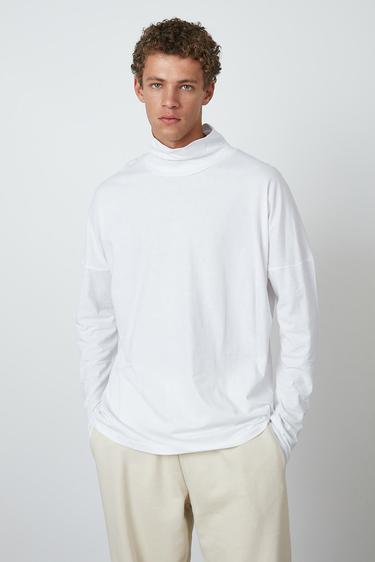  Balıkçı Yaka Uzun Kollu Tshirt