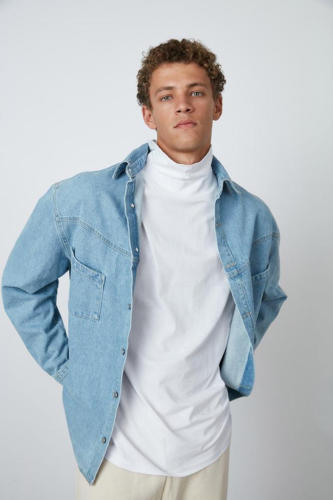  Balıkçı Yaka Uzun Kollu Tshirt