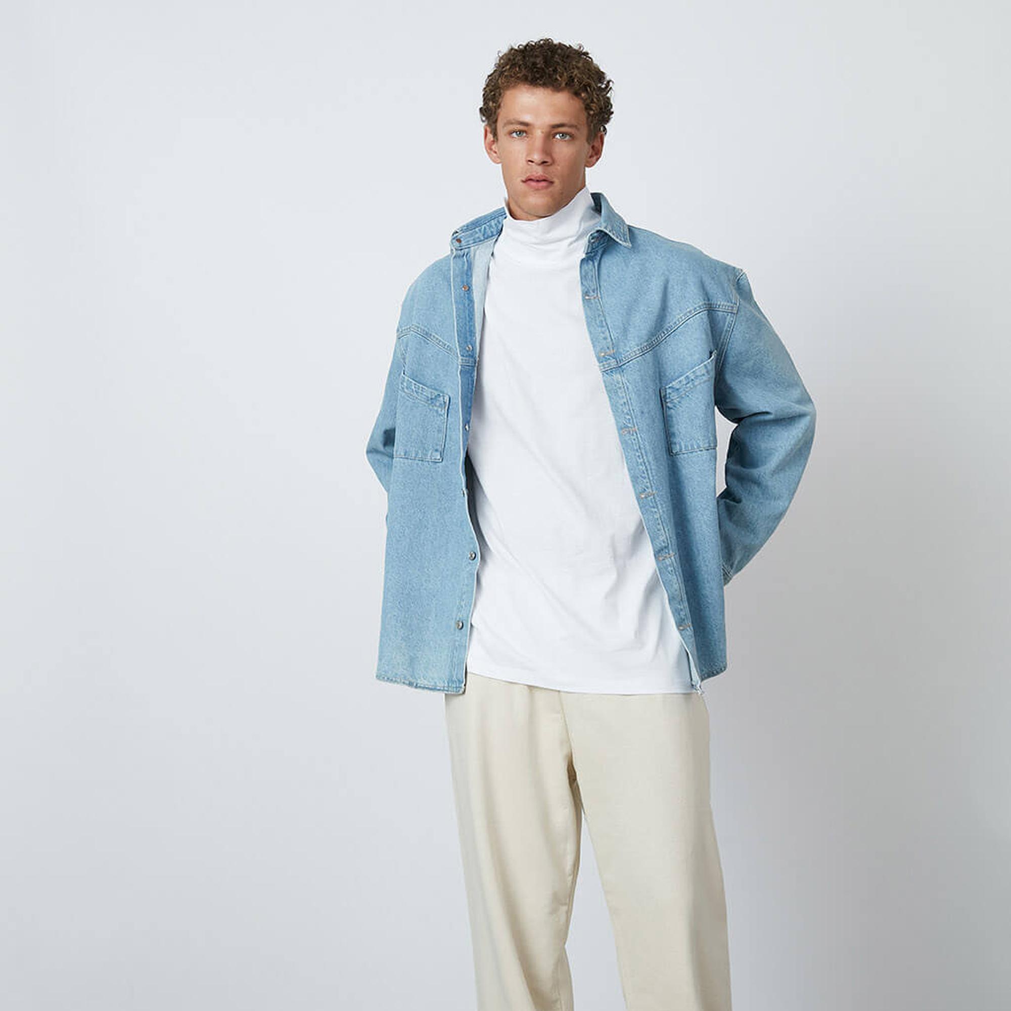 Balıkçı Yaka Uzun Kollu Tshirt