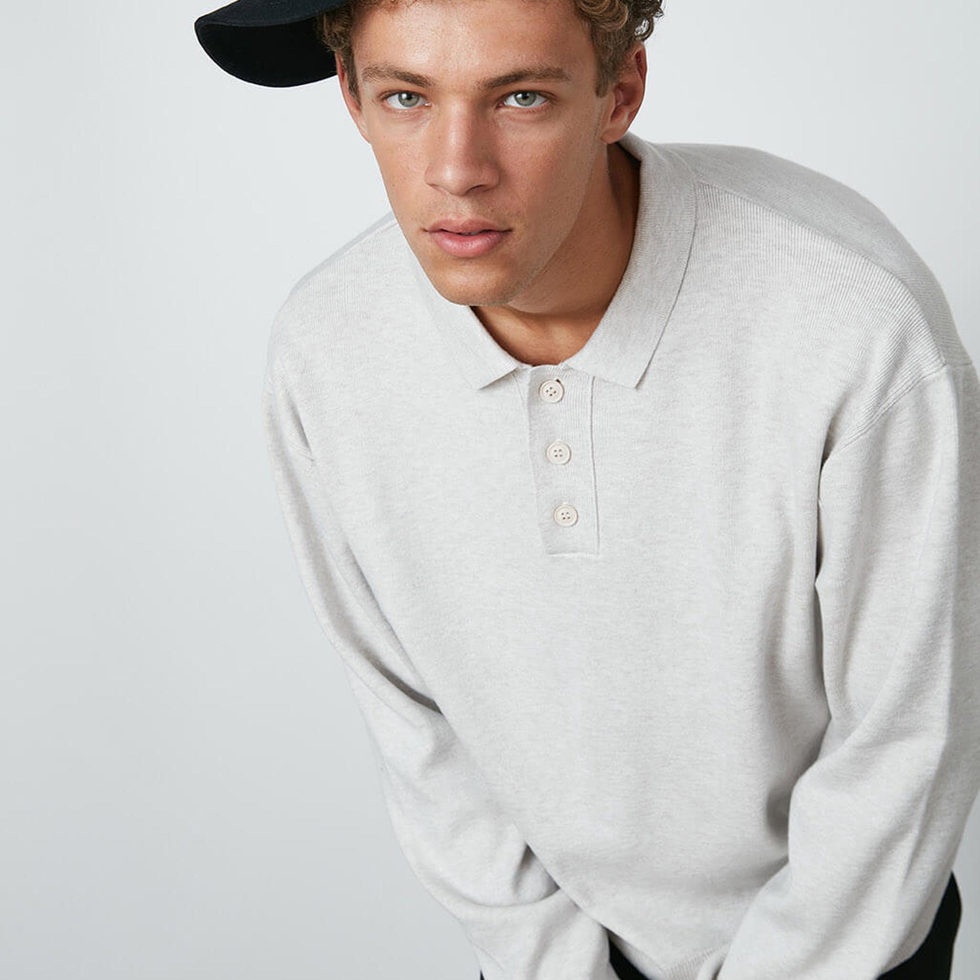 Polo Yaka Oversize Kazak