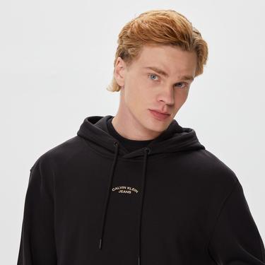  Calvin Klein Canvas Curve Graphic Siyah Erkek Sweatshirt