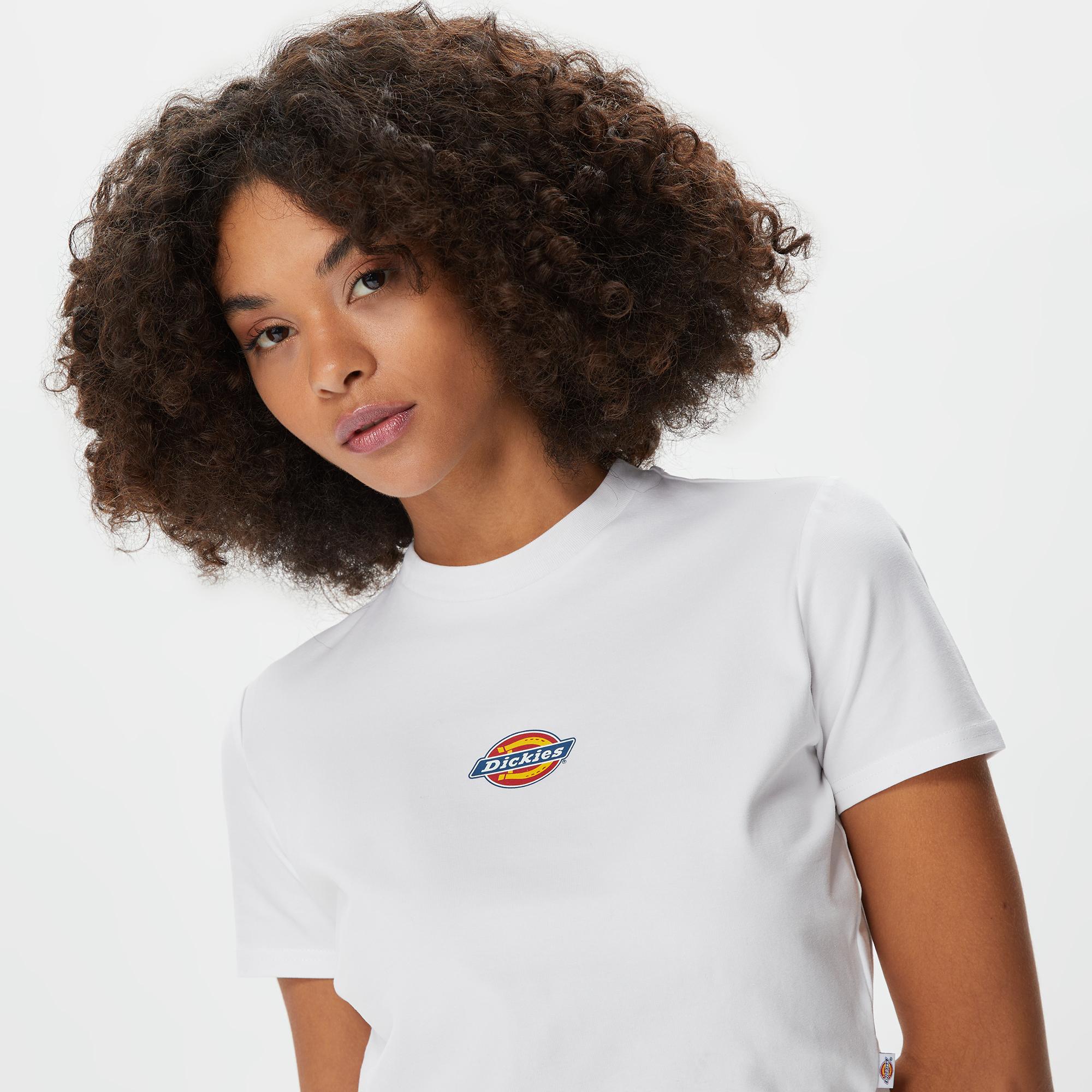 Dickies Maple Valley Kadın Beyaz Crop T-Shirt