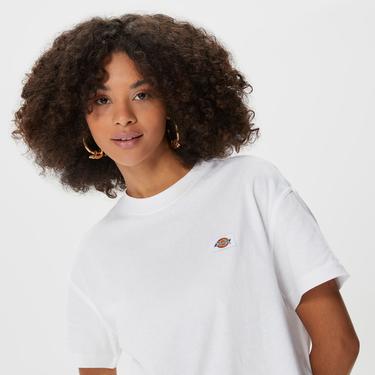  Dickies Oakport Boxy Kadın Beyaz T-Shirt