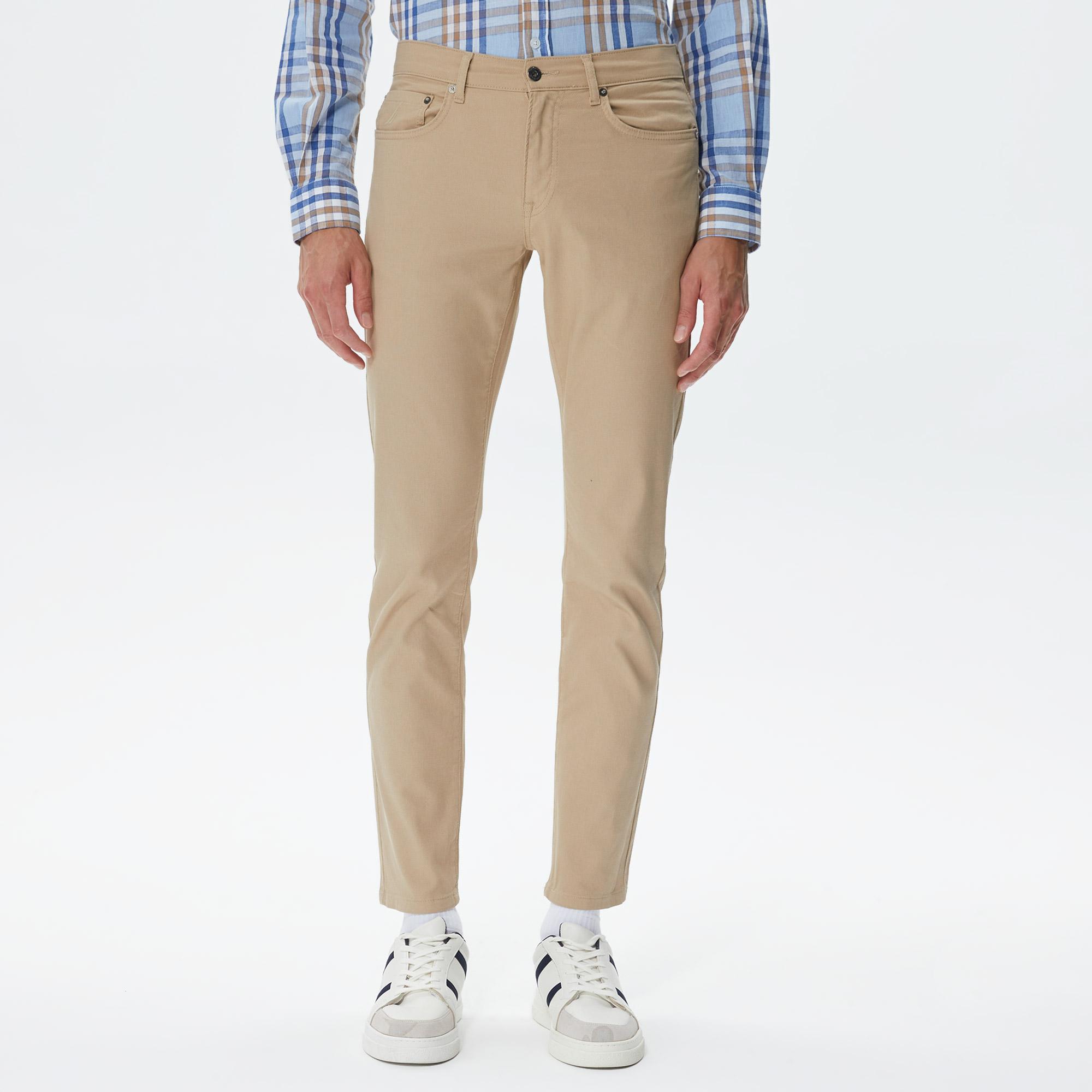 Nautica Erkek Bej Slim Fit Pantolon