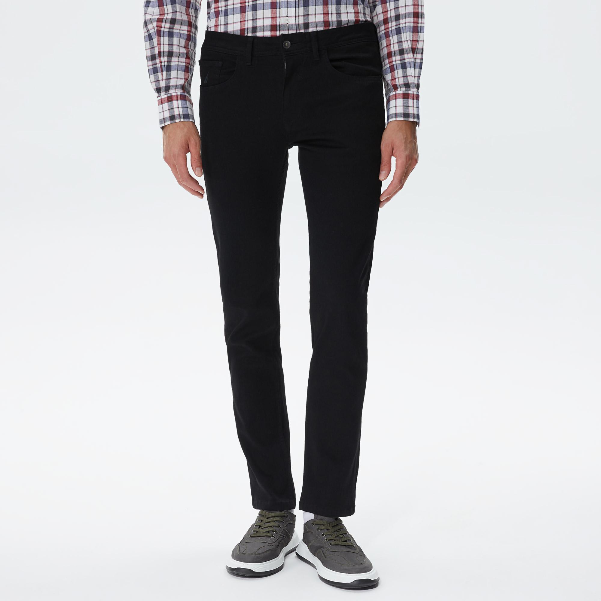 Nautica Erkek Siyah Slim Fit Denim Pantolon