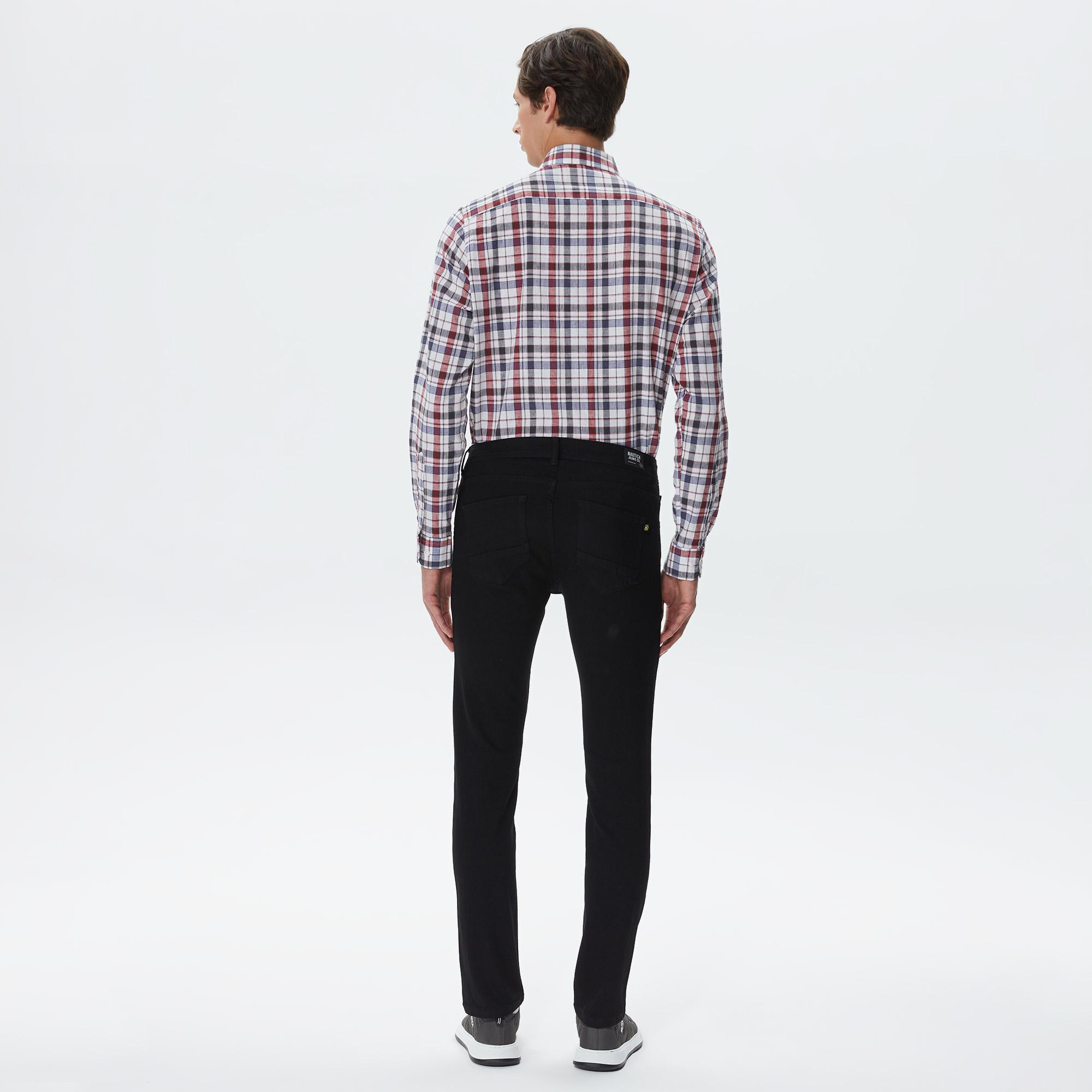 Nautica Erkek Siyah Slim Fit Denim Pantolon