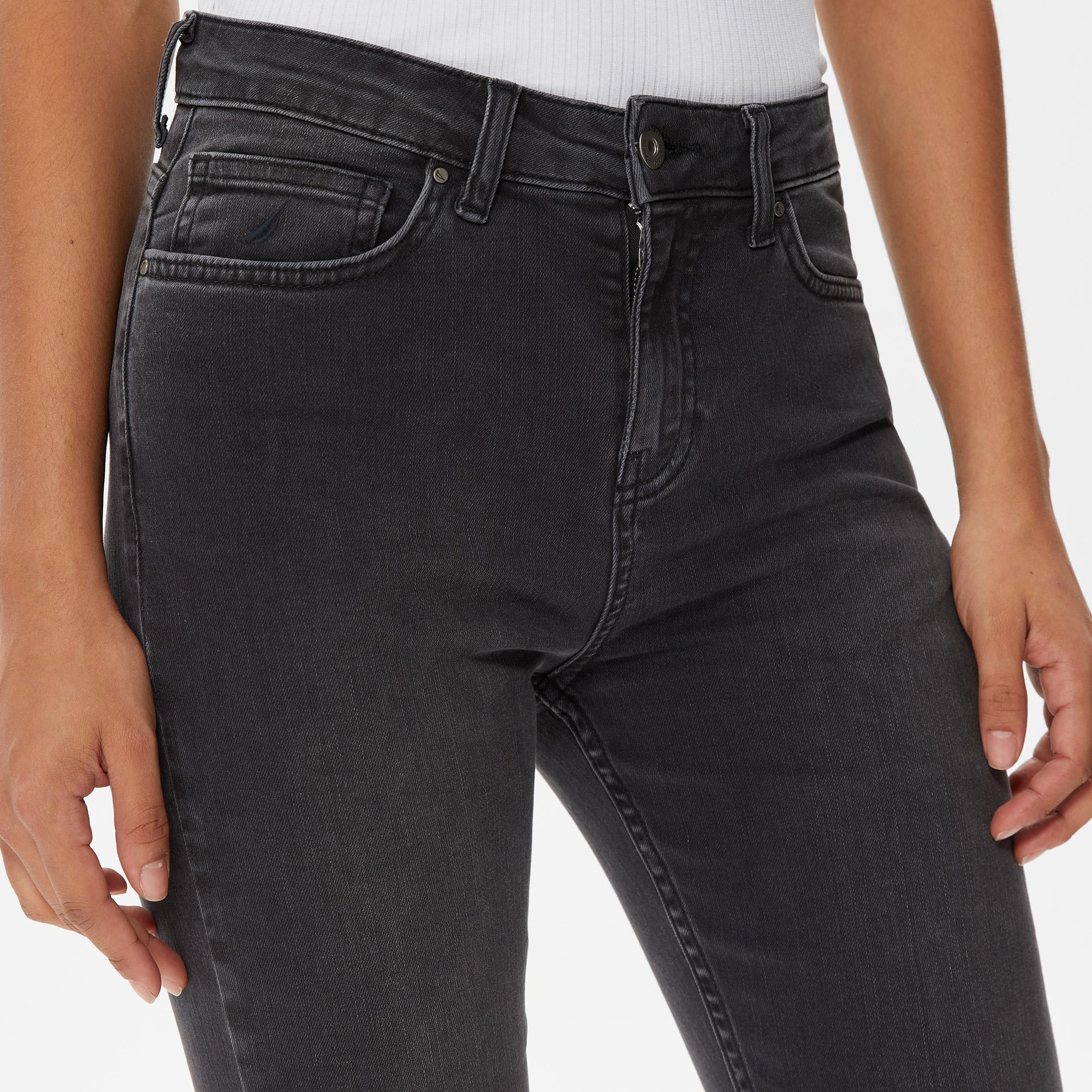 Nautica Kadın Siyah Standart Fit Denim Pantolon