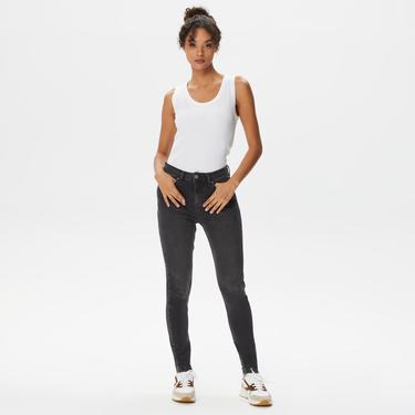  Nautica Kadın Siyah Standart Fit Denim Pantolon