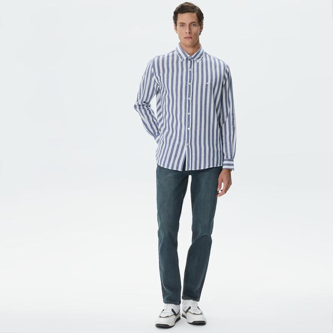  Nautica Erkek Lacivert Slim Fit Jean Pantolon