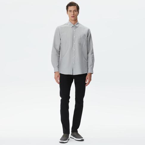  Nautica Erkek Gri Classic Fit Gömlek