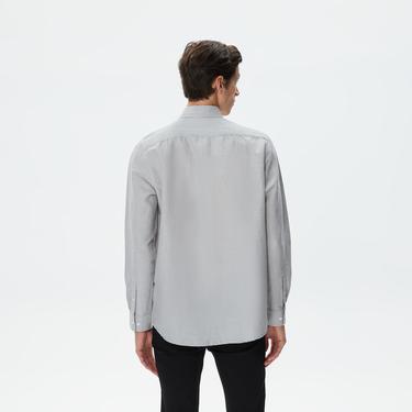  Nautica Erkek Gri Classic Fit Gömlek