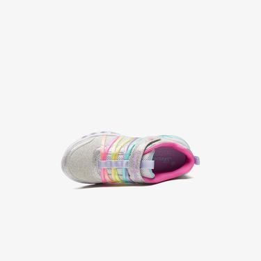  Skechers Flutter Heart Lights Swirly Sweets Çocuk Gri Ayakkabı