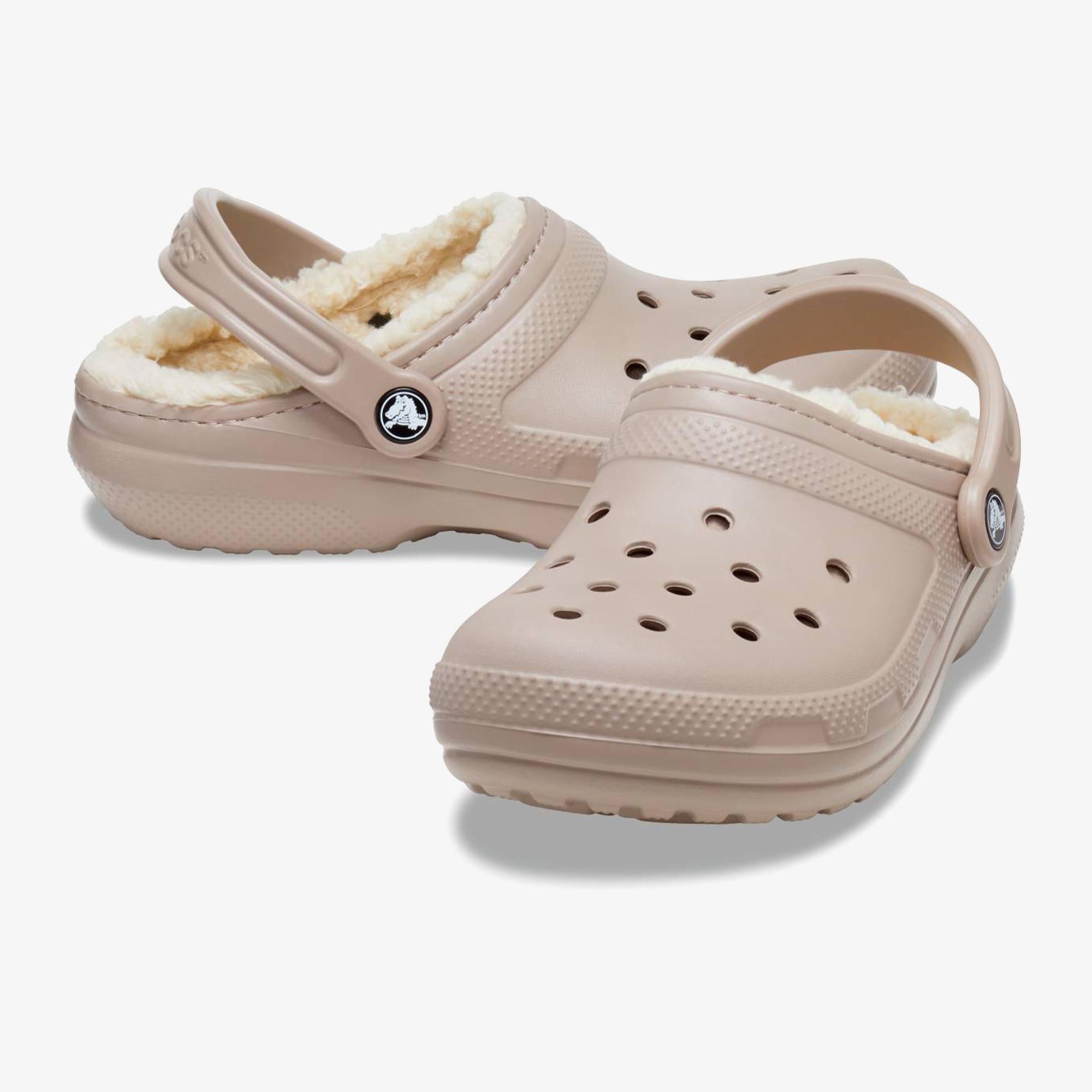 Crocs Classic Lined Clog Unisex Bej Terlik