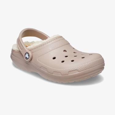  Crocs Classic Lined Clog Unisex Bej Terlik