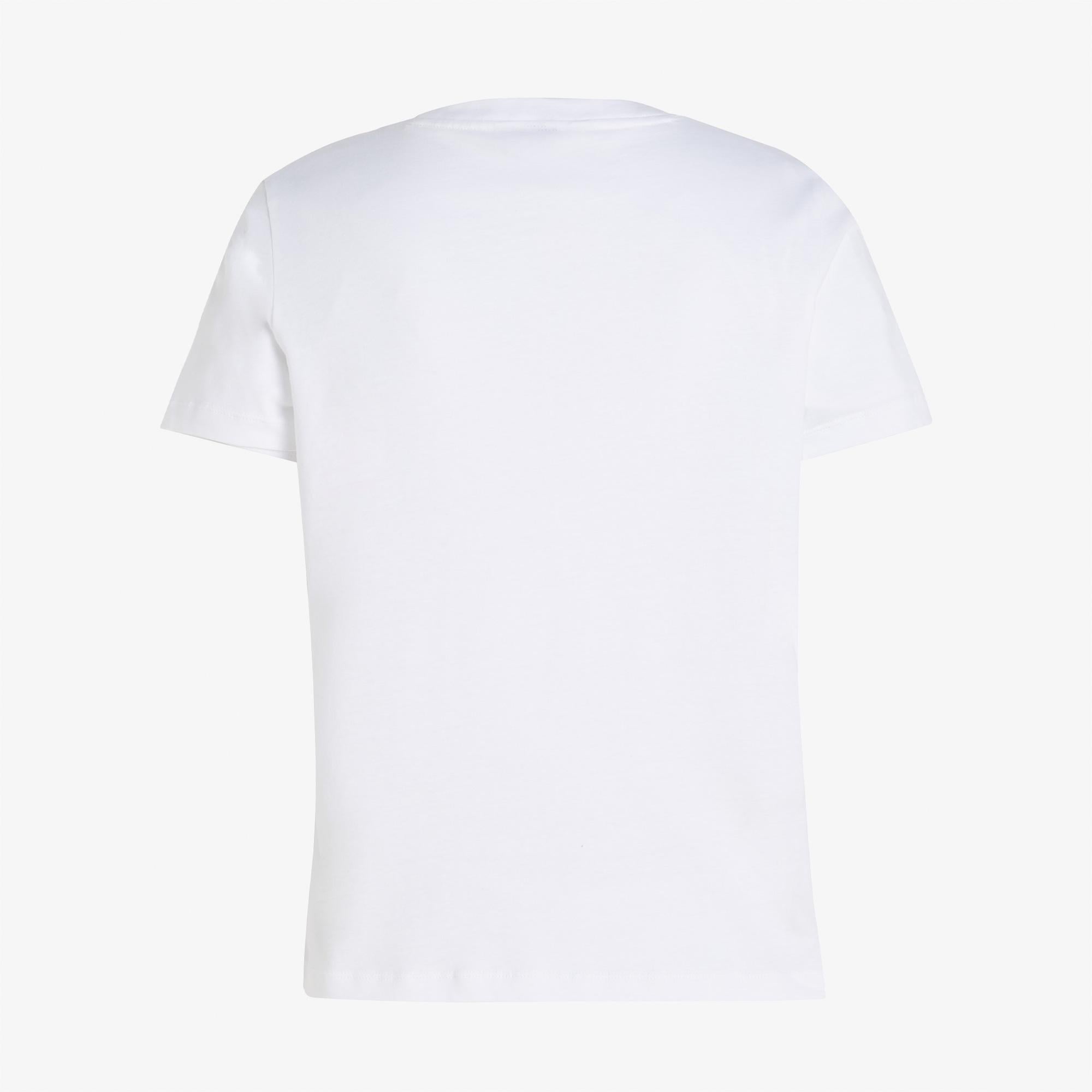 Tommy Hilfiger Corp Logo Kadın Beyaz Crop T-Shirt