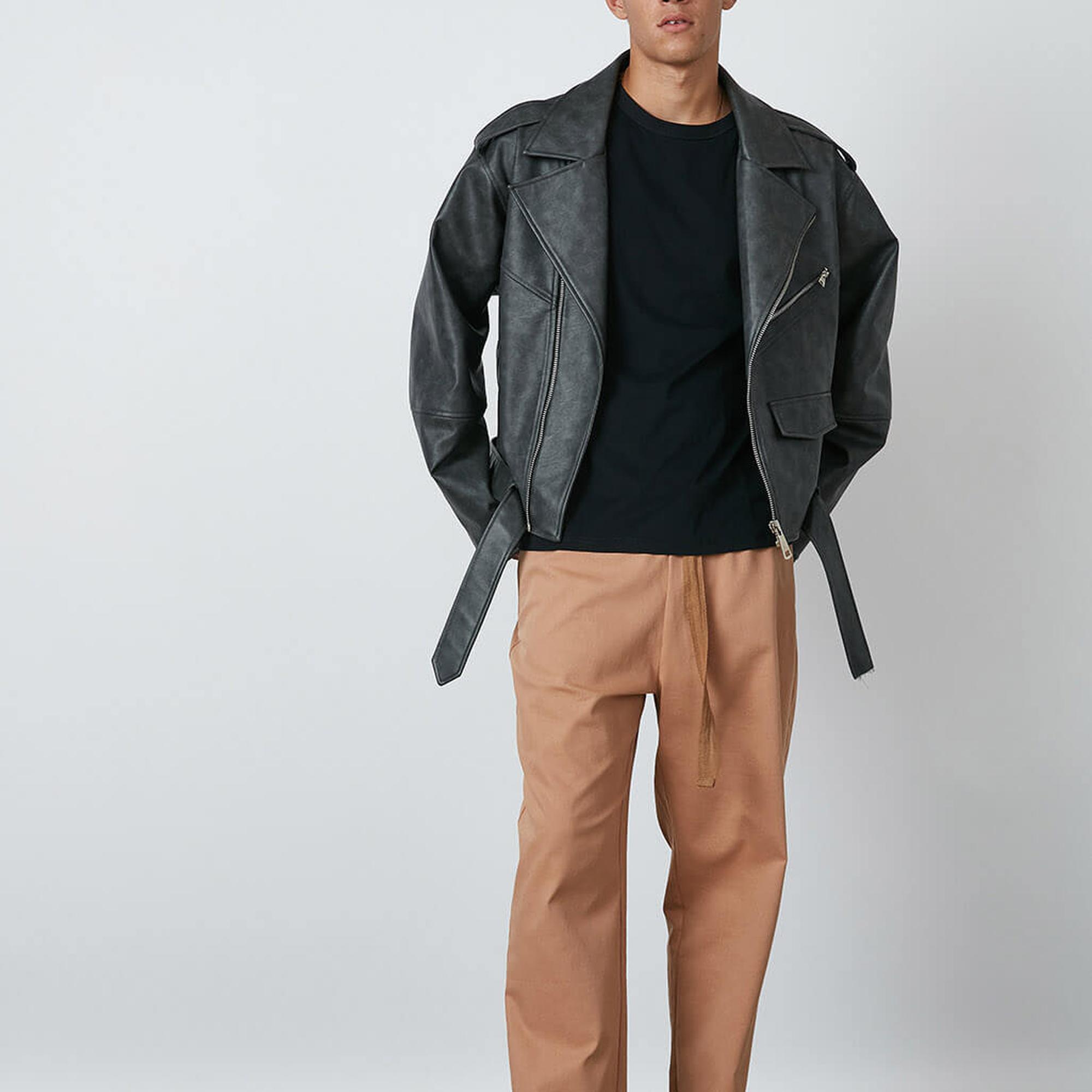 Denim Görünümlü Lastikli Pantolon