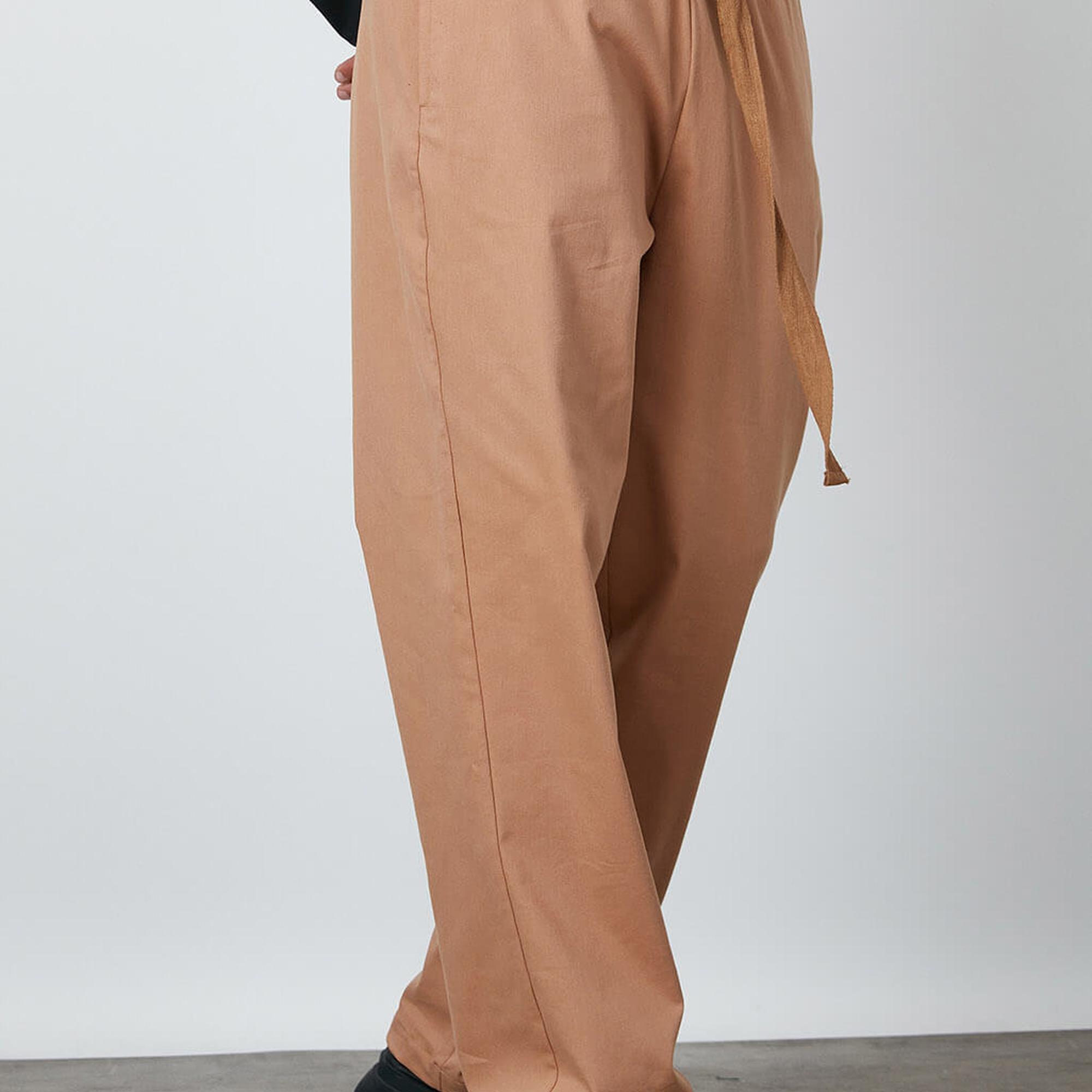 Denim Görünümlü Lastikli Pantolon