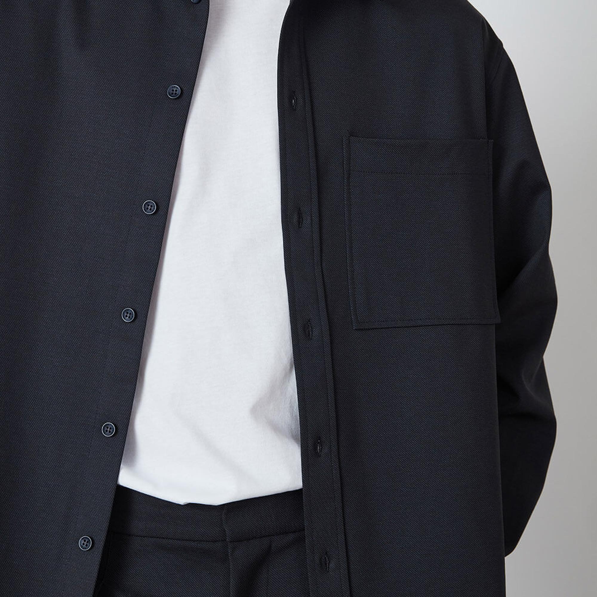 Oversize Cepli Gömlek