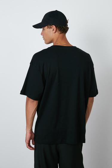  Barkod Baskılı Oversize Tshirt