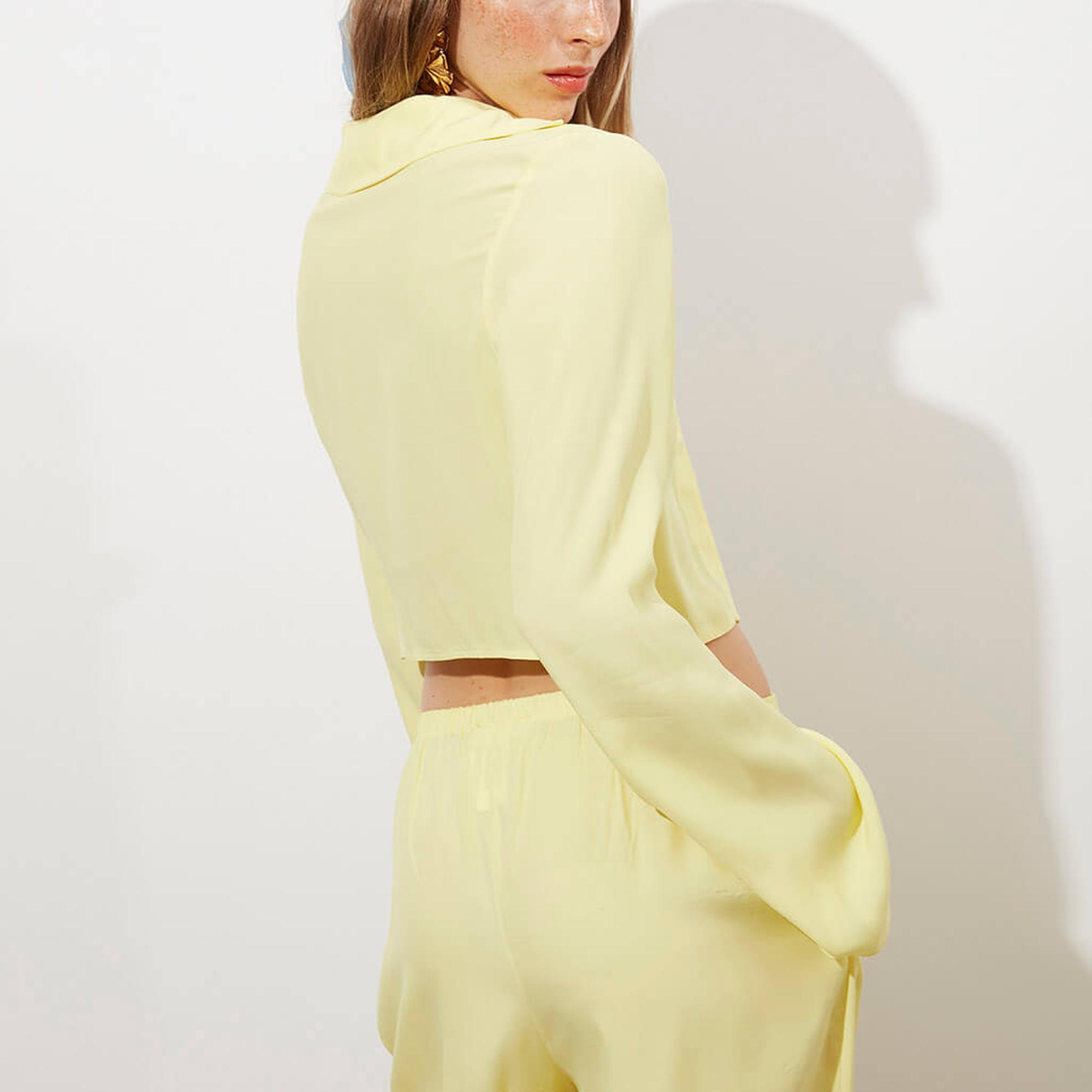 Tensel Bağlamalı Bluz