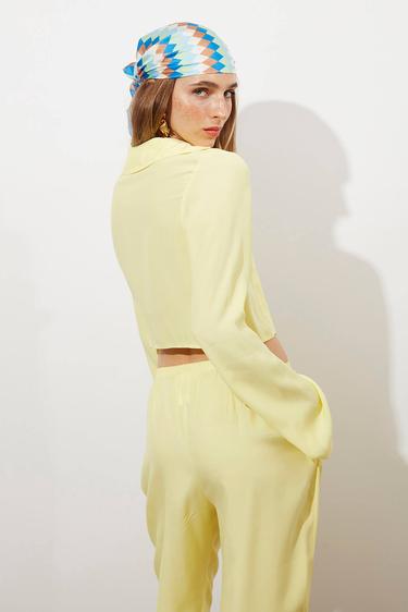  Tensel Bağlamalı Bluz