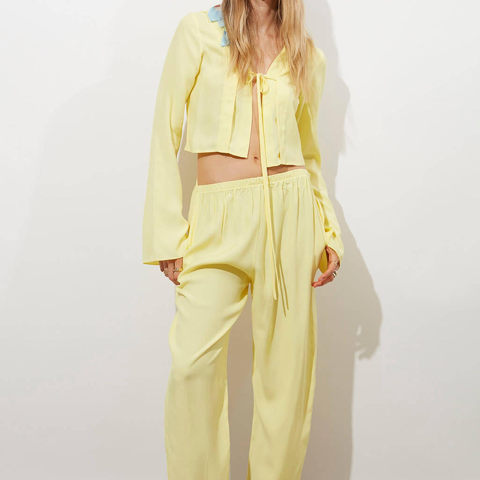 Tensel Bağlamalı Bluz