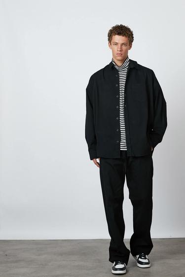  Oversize Gabardin Gömlek