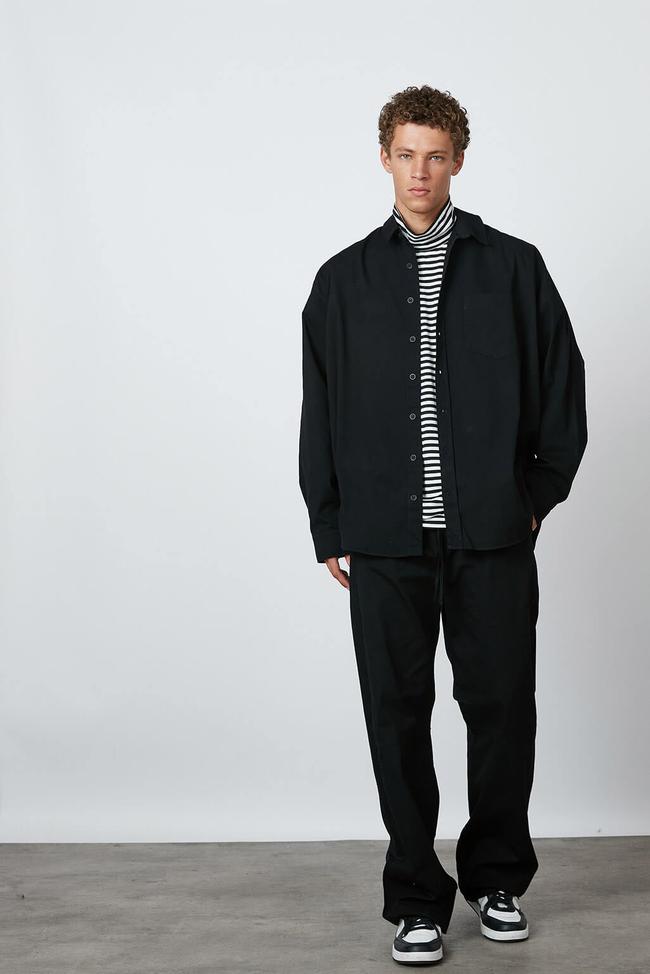  Oversize Gabardin Gömlek