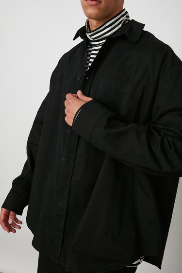  Oversize Gabardin Gömlek