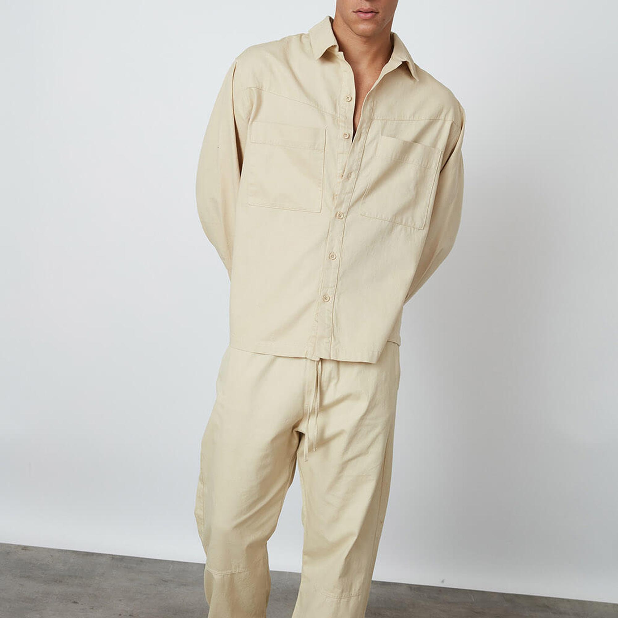 Cepli Gabardin Gömlek