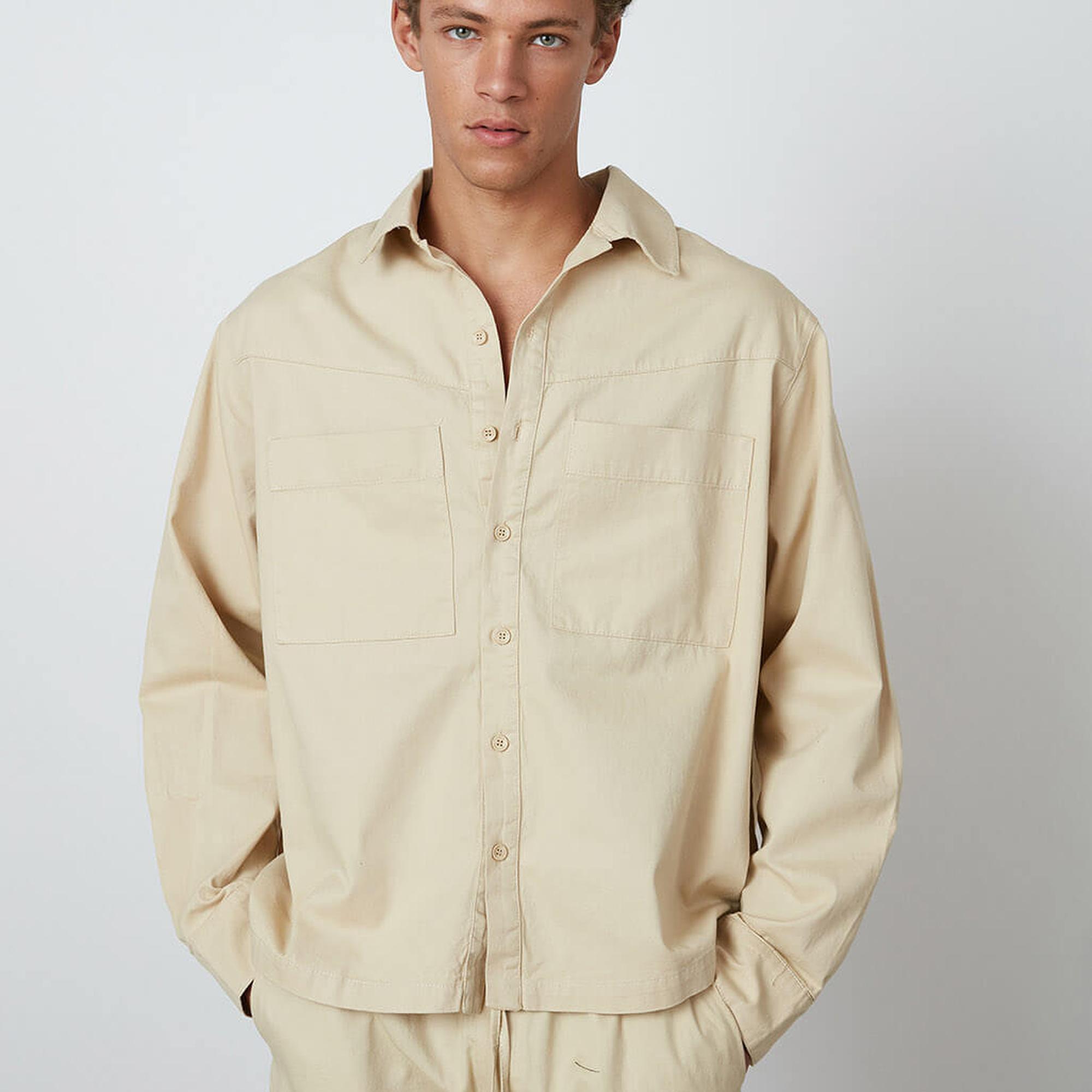 Cepli Gabardin Gömlek