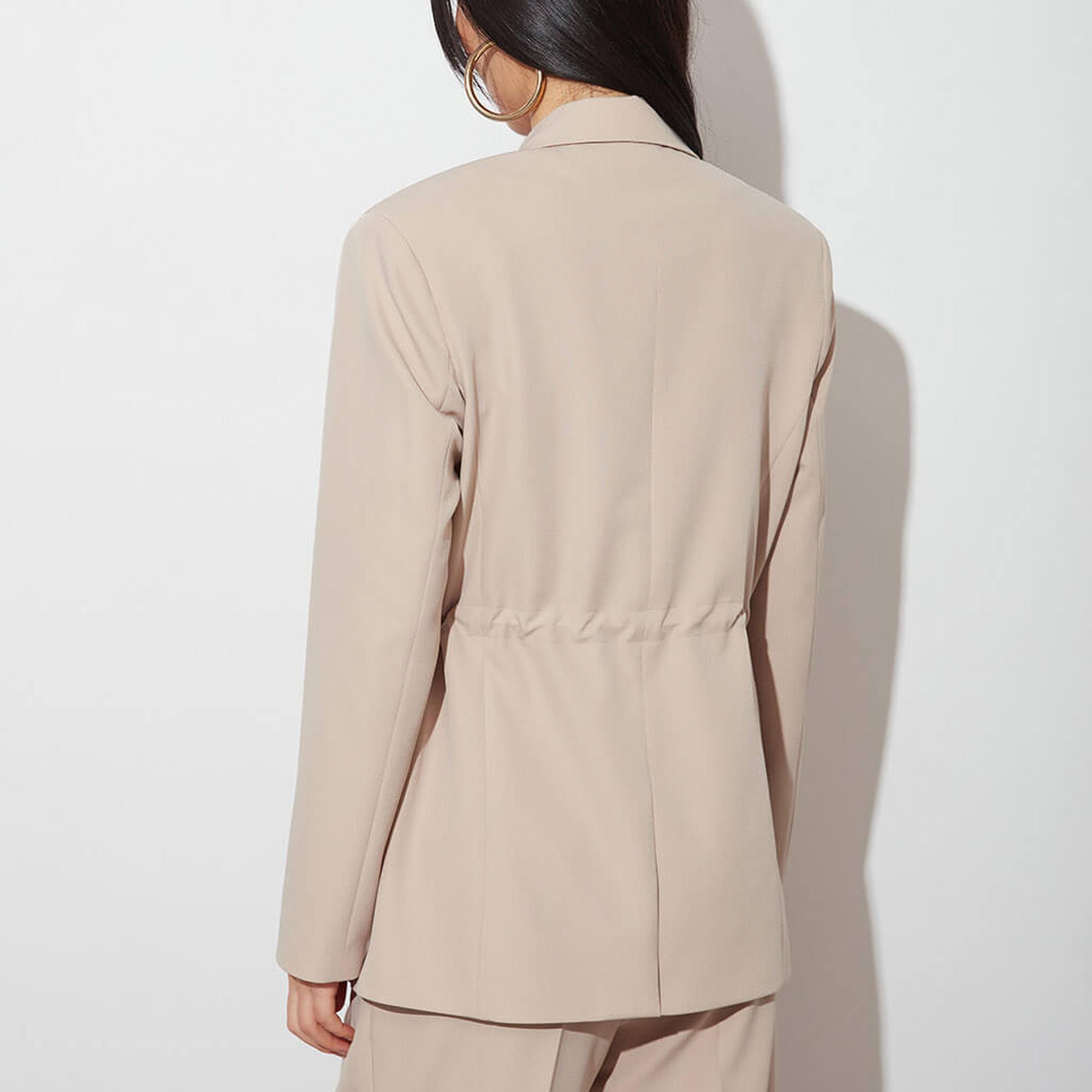 Beli Büzgülü Ceket