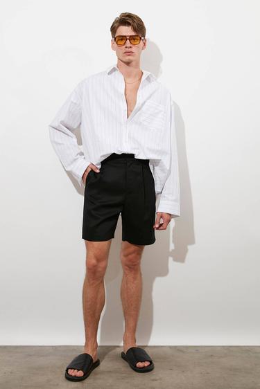  Keten Karışımlı Şort