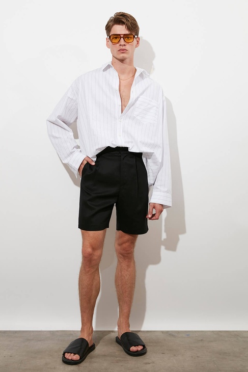  Keten Karışımlı Şort