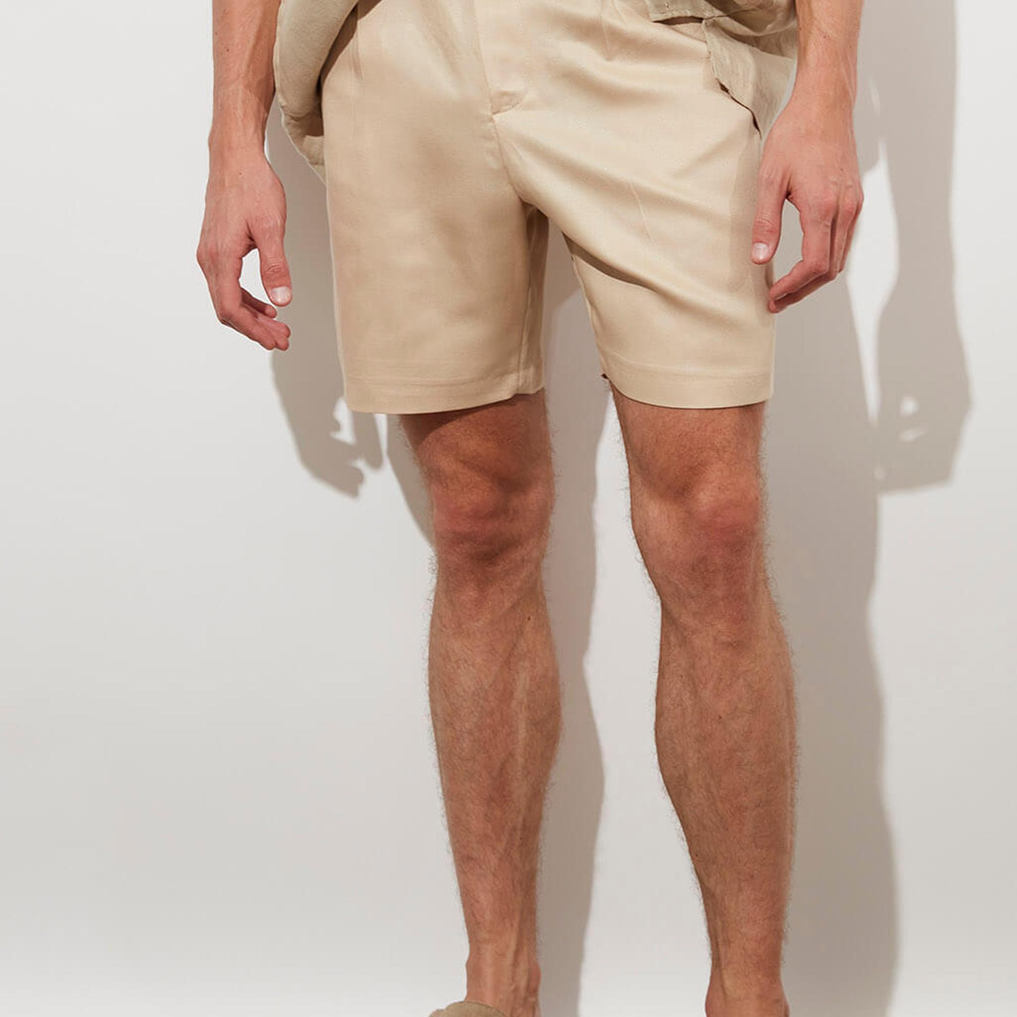 Keten Karışımlı Şort