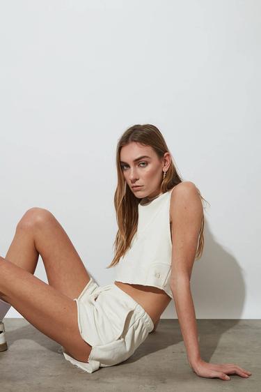  Pis Dikişli Mini Şort