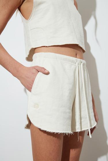  Pis Dikişli Mini Şort