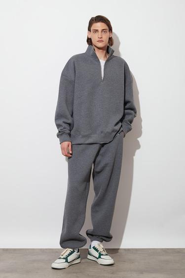  Dik Yaka Oversize Sweatshirt