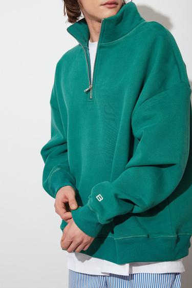  Dik Yaka Oversize Sweatshirt
