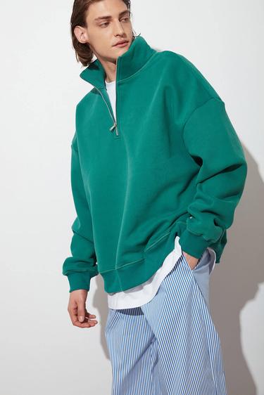  Dik Yaka Oversize Sweatshirt