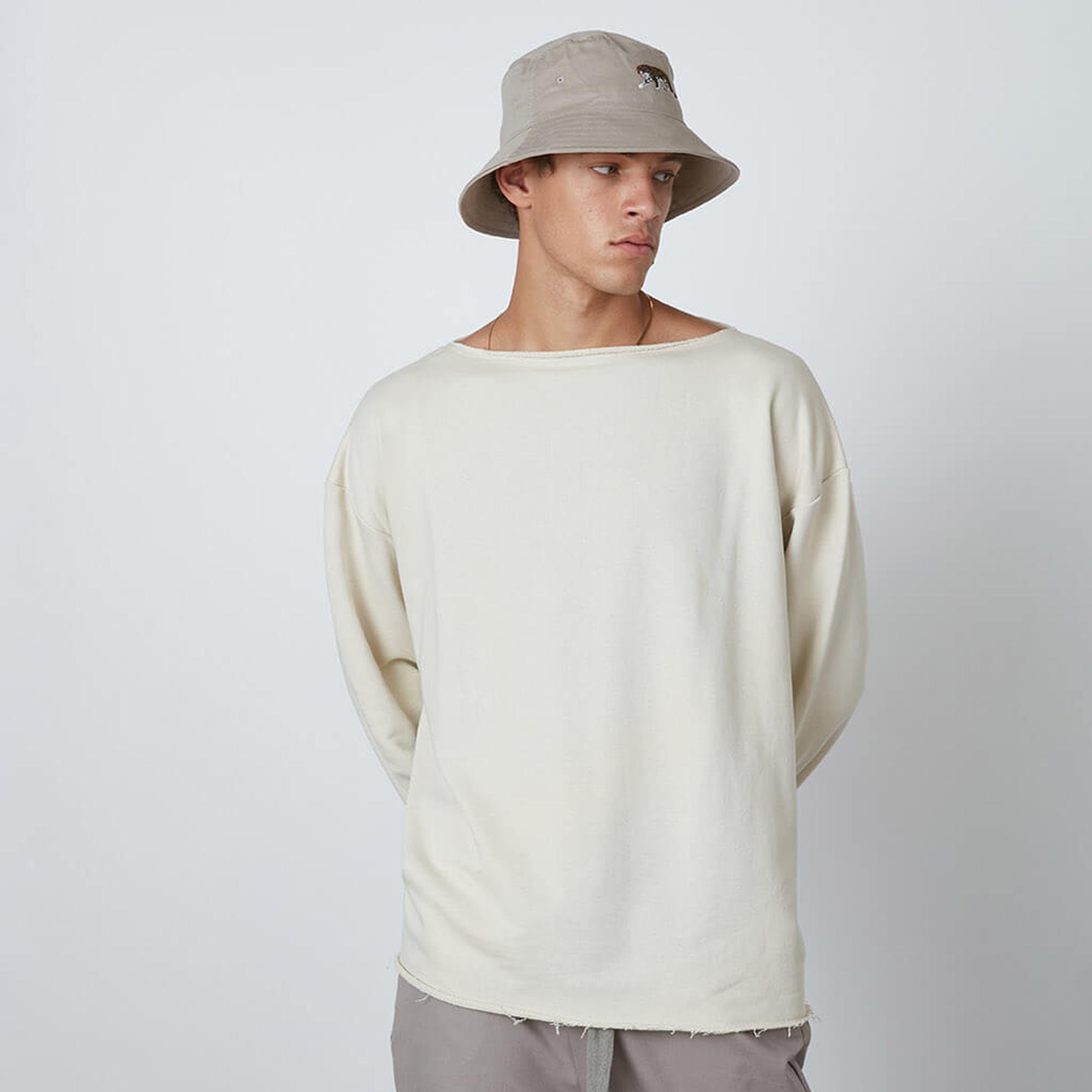 Kayık Yaka Sweatshirt