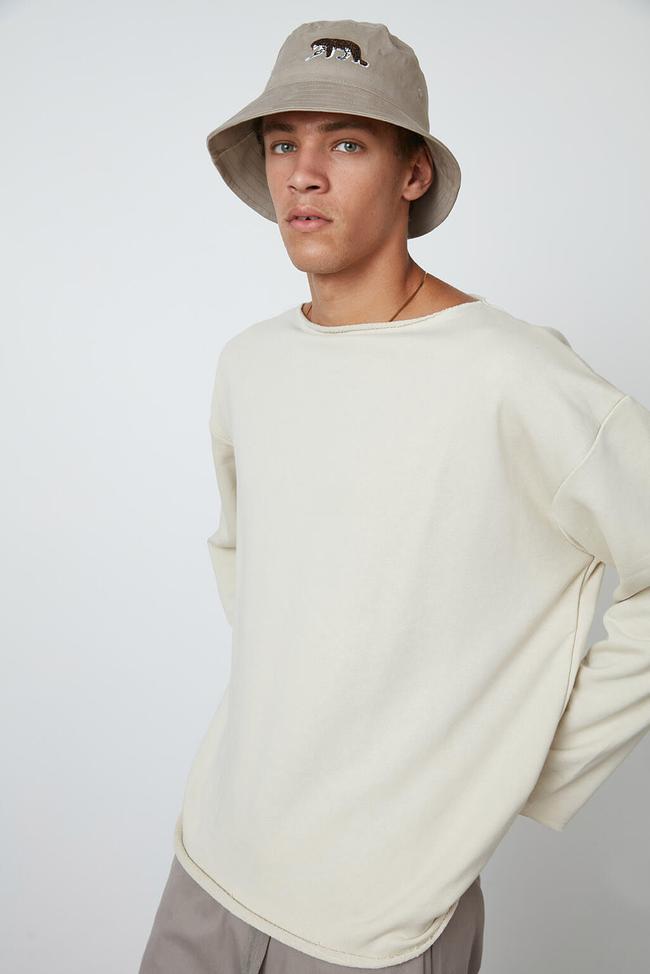  Kayık Yaka Sweatshirt