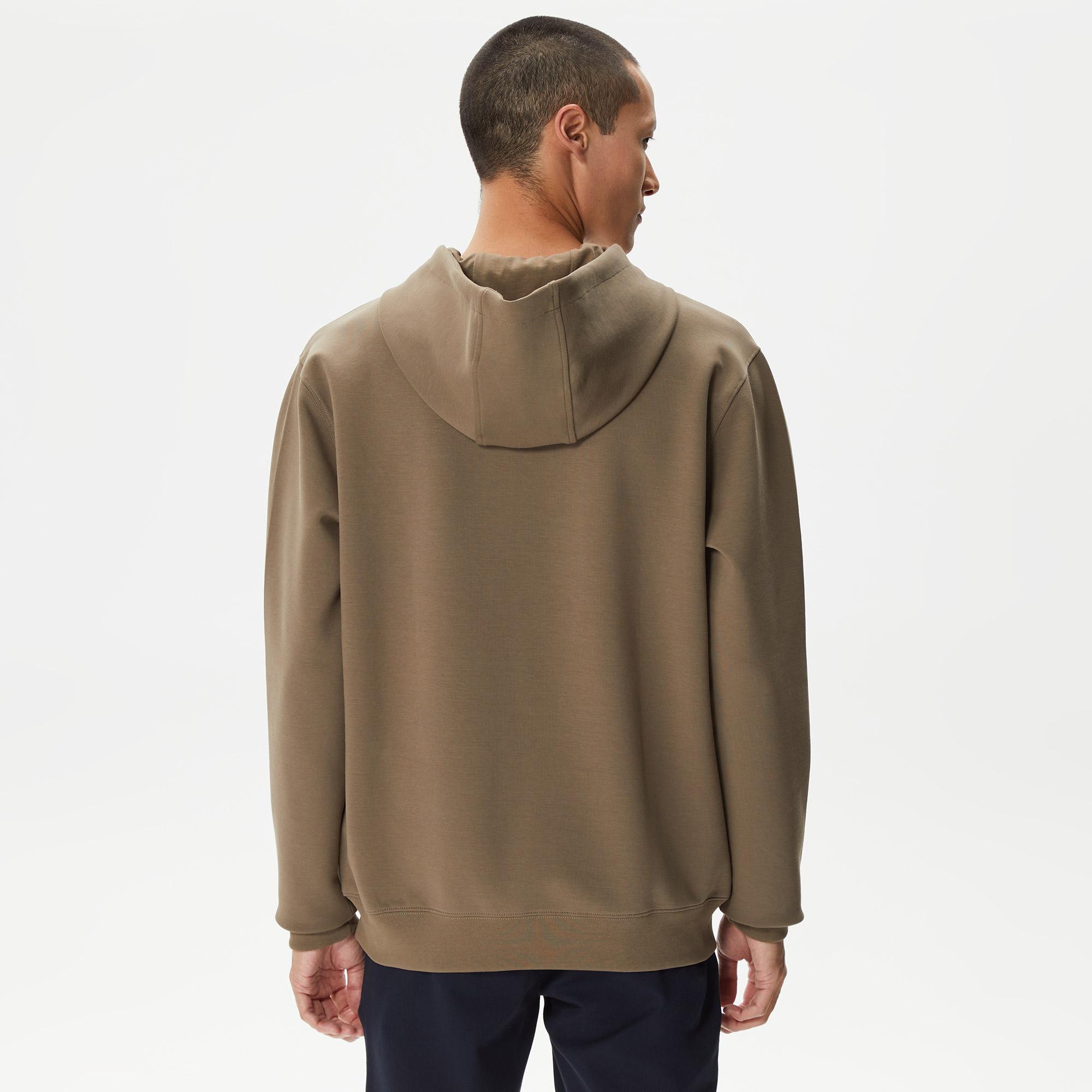 Nautica Erkek Kahverengi Standart Fit Kapüşonlu Sweatshirt