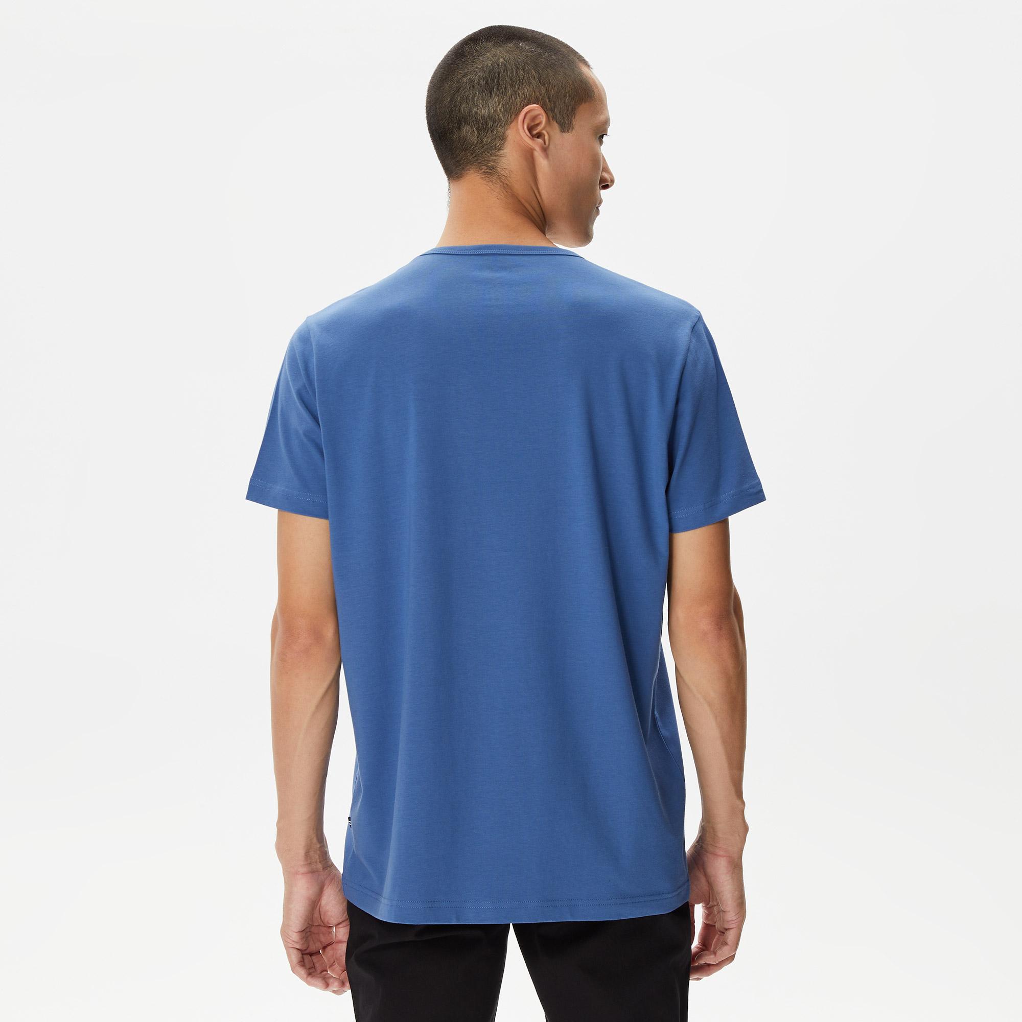 Nautica Erkek Mavi Standart Fit T-Shirt
